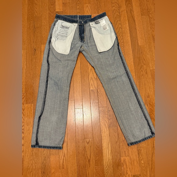 Levis 559 Mens 32x32 Denim Blue Jeans Relaxed Fit Straight Leg Medium Wash - Picture 2 of 10